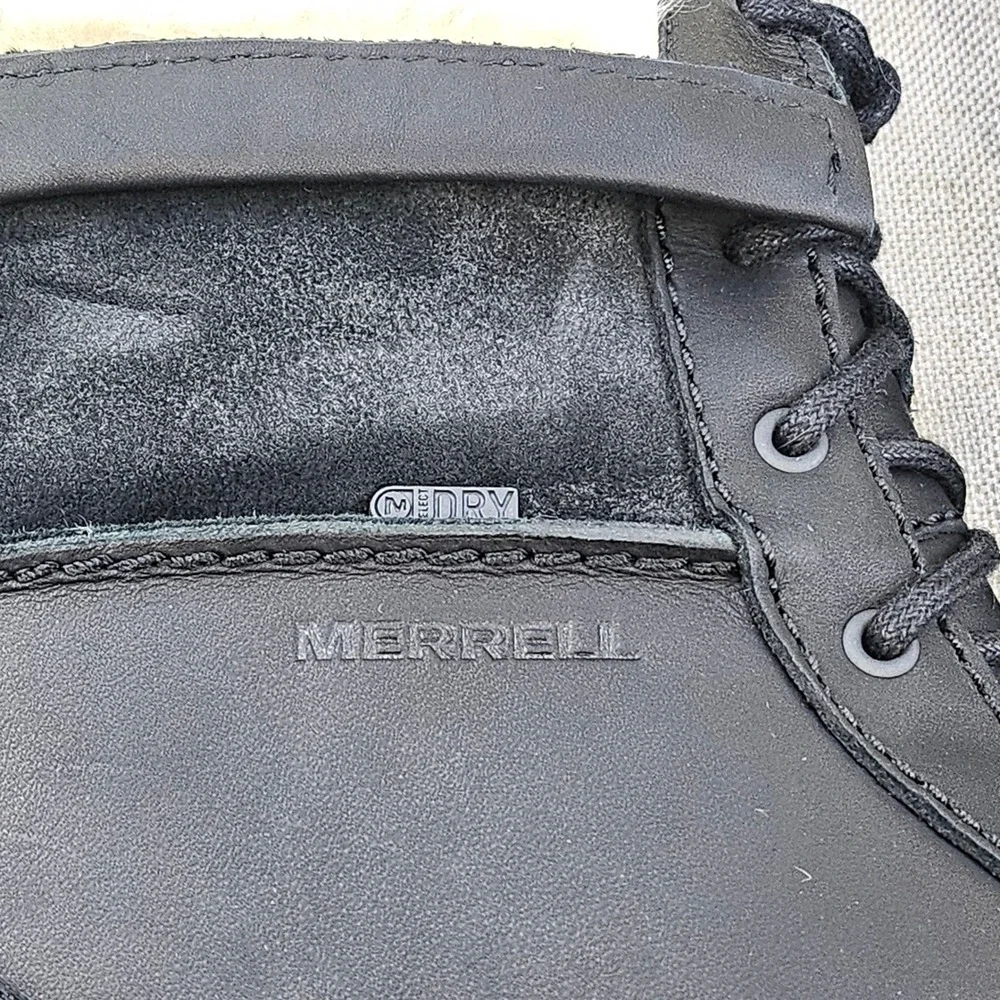 Merrell Tremblant Mid Polar Waterproof Black Duck Boots 200 Gram Womens 5.5